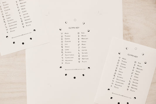 Printable Glyph Key