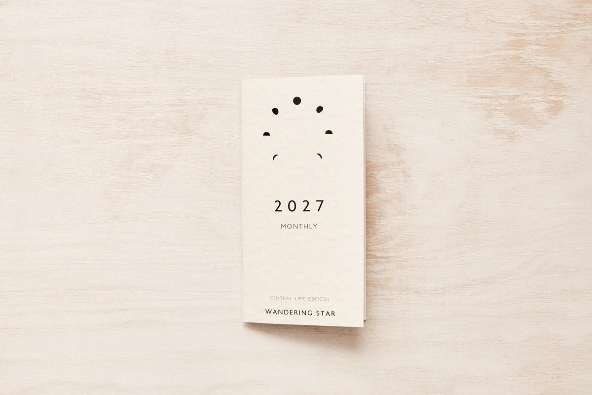 2027 Monthly Calendar Booklet with Astrology and Moon Phase Calendars | TN Size