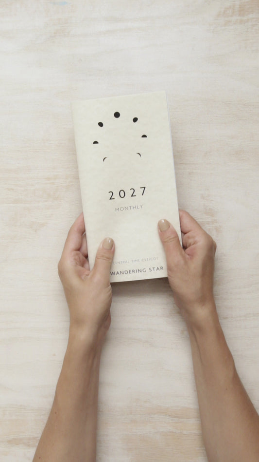 2027 Monthly Calendar Booklet with Astrology and Moon Phase Calendars | TN Size