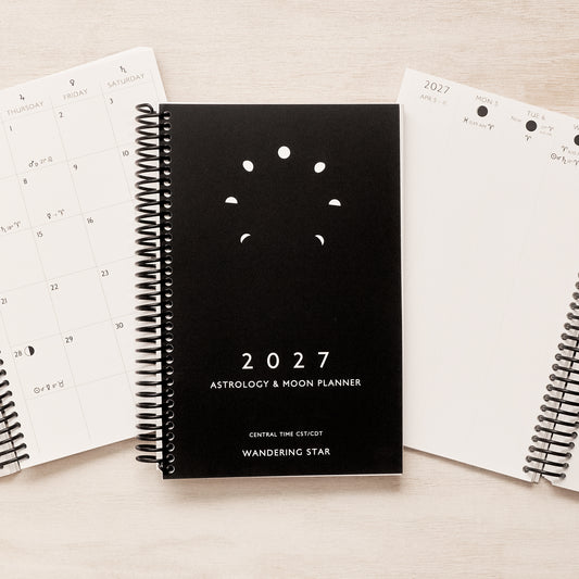2027 Astrology & Moon Planner | Spiral Bound Monthly Weekly Planning Calendar