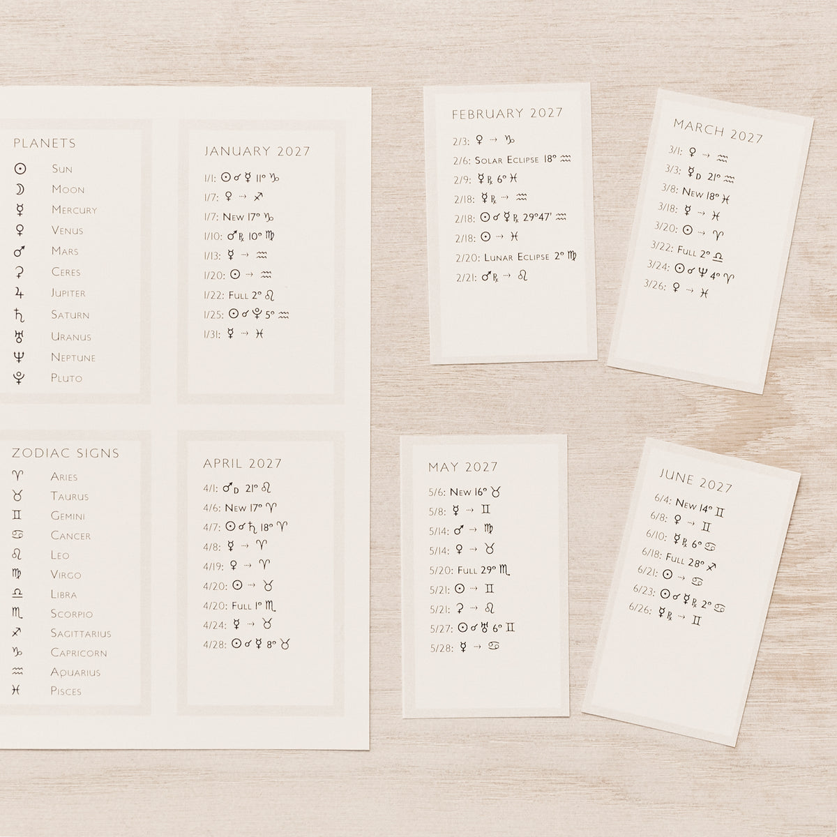 Wandering Star 2027 Printable Bundle | Printable PDF